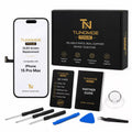 Prime OLED Screen Replacement Compatible with iPhone 15 Pro Max, Display Assembly with Touch Screen, Individually Tested, Original Dimensions