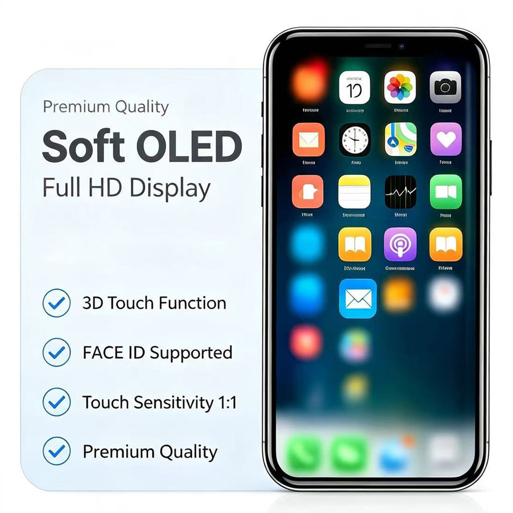 TUNOMDE OLED Screen Replacement for iPhone 15 Pro Max | Touch Display & Digitizer Assembly